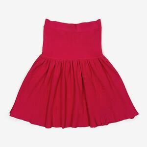 BCBGMazAzria Valeria Skirt Extra Small Bright Poppy Pink Pleated Girlcore Summer